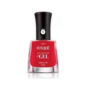ESMALTE GEL RISQUE VERMELHO RUBI 9,5ML