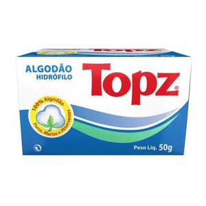 TOPZ ALGODAO HIDROFILO ROLO 50GR